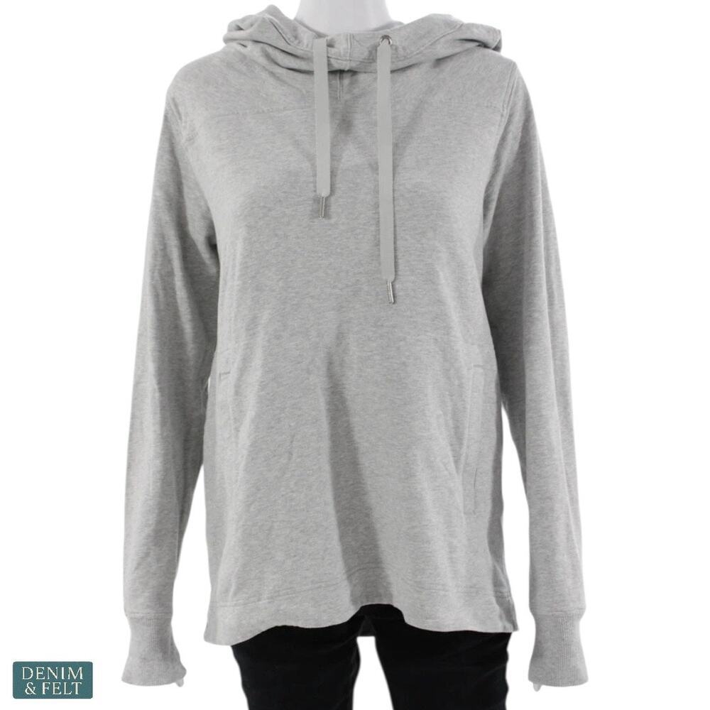 Lululemon Grey Hooded Long Sleeve Pullover Sweatshirt Women’s Size 8 Comfy‎ Fit